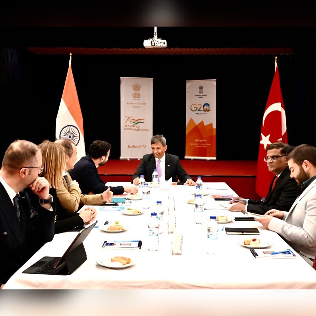 Meeting about trade and economic cooperation between India and Türkiye