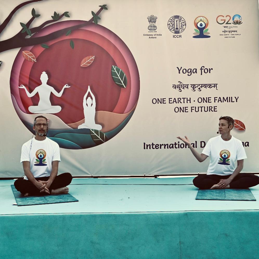 International Day of Yoga celebrations at Hattuşa on 17 June 2023

