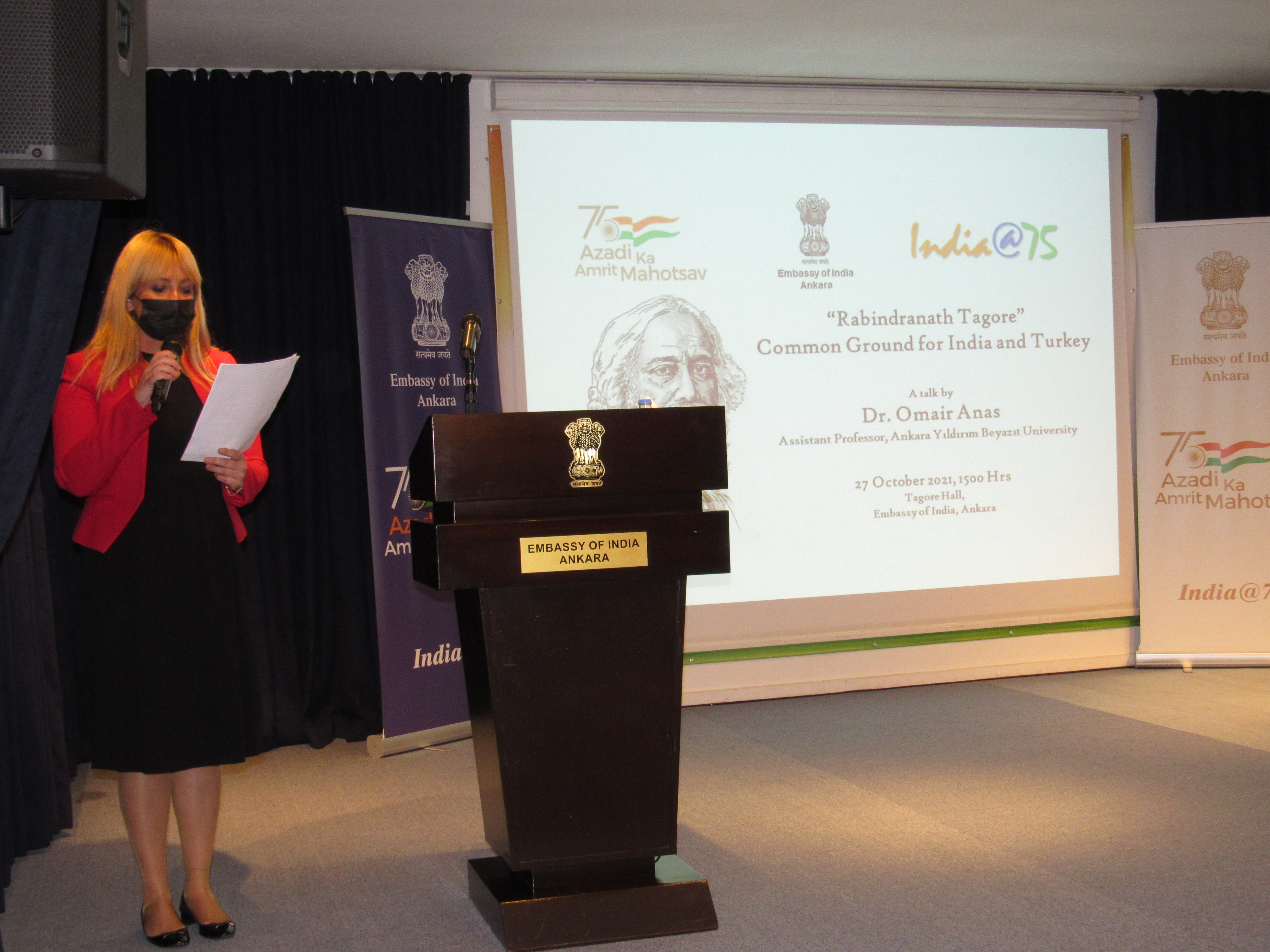 A Talk on Rabindranath Tagore to Commemorate India@75